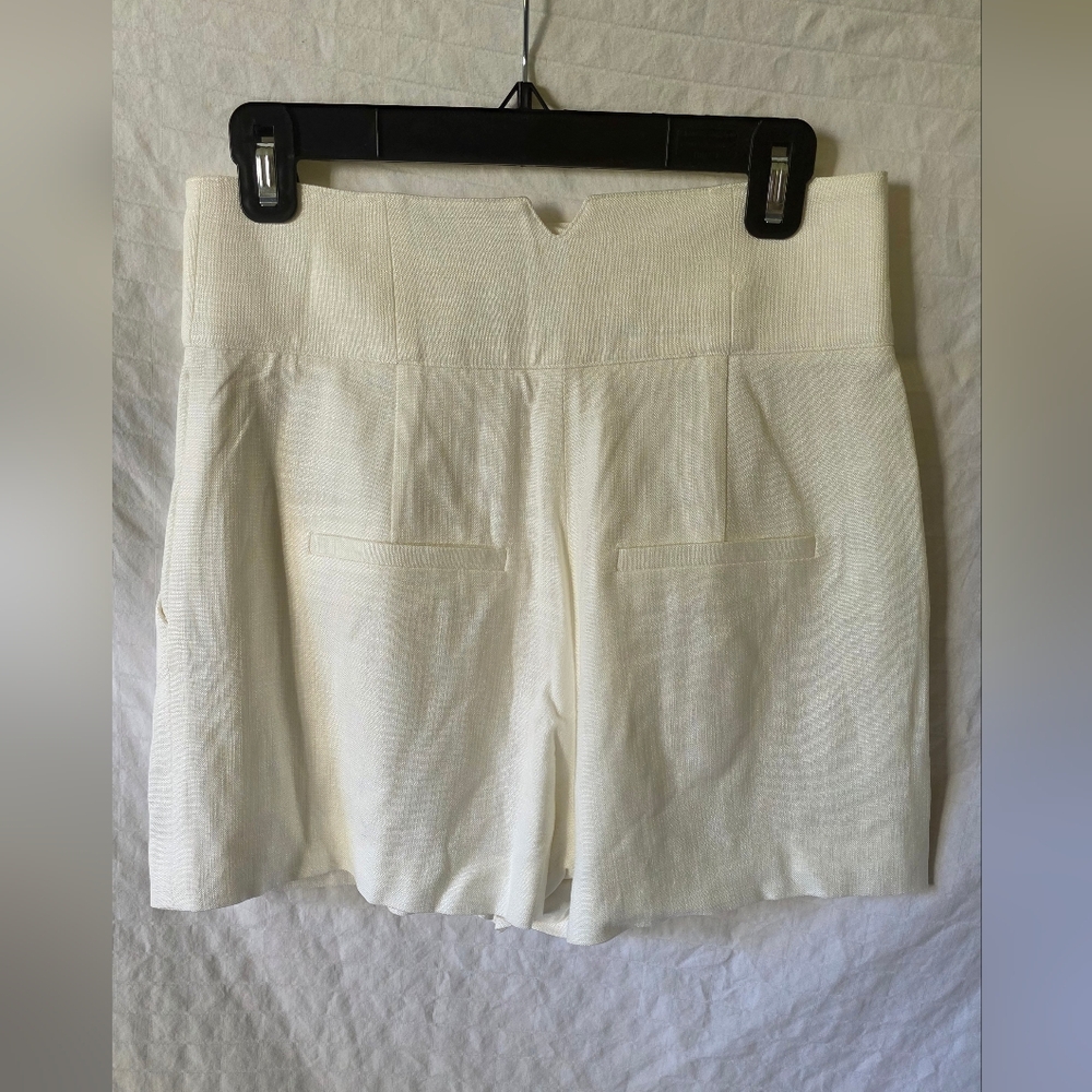 Veronica Beard High Waist Cream Shorts - Picture 5 of 5
